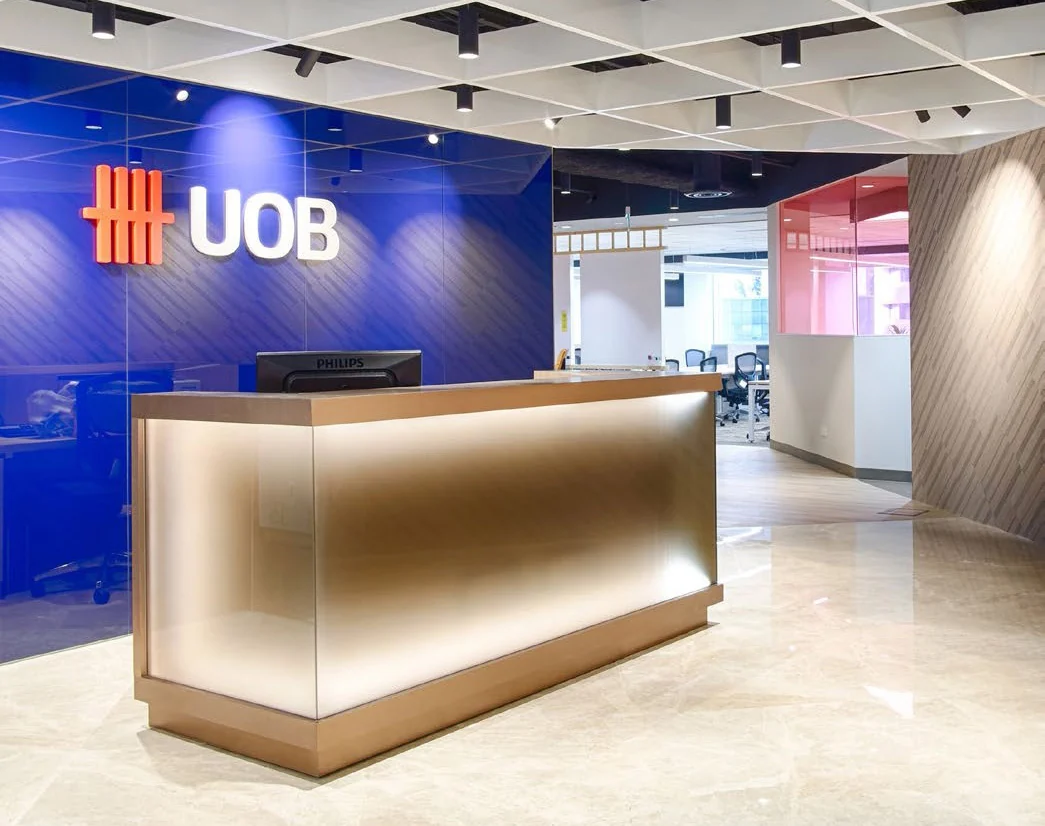 UOB ORP Level 14 — Singapore workplace interior